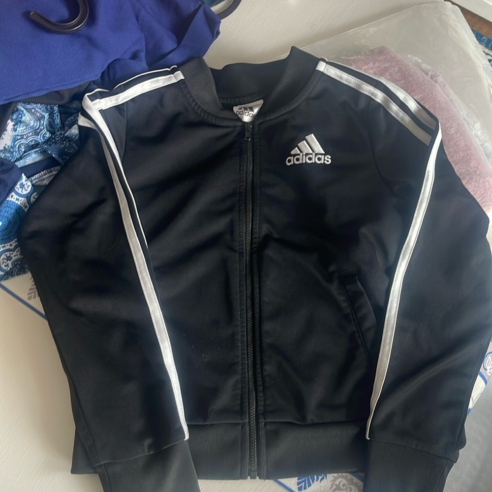 Little Girls Adidas brand track jacket